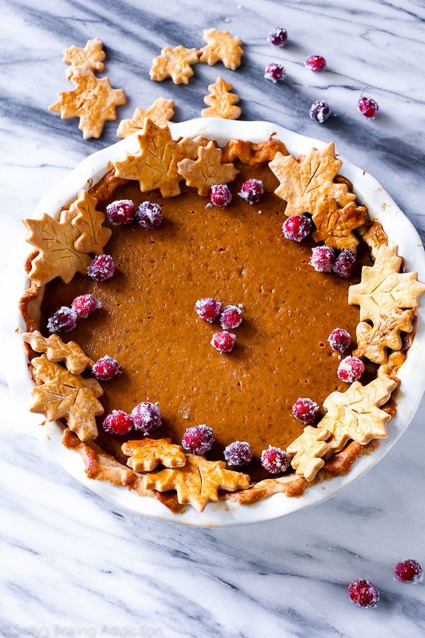 Fall Pies with leaf crusts