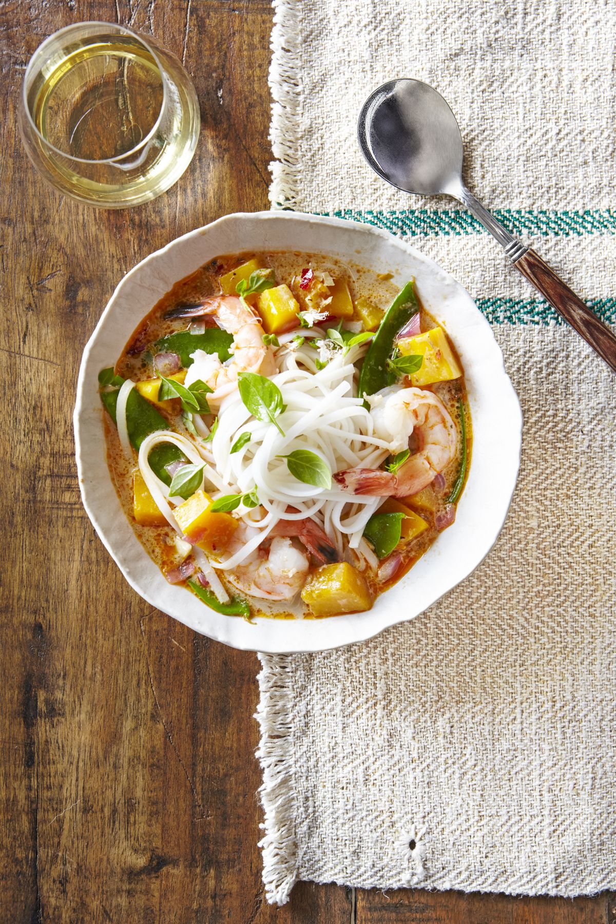 Thai Noodle Soup with Shrimp & Pumpkin Recipe