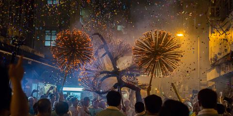 Head, People, Event, Night, Crowd, Midnight, Fireworks, World, Holiday, Public event, 