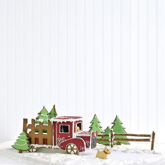 3D Gingerbread Pickup Truck Cookie Cutter Set