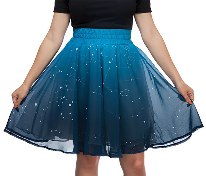 Blue skirt hotsell with stars