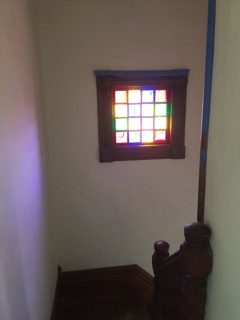 Window, Room, Interior design, Wall, Purple, Fixture, Tints and shades, Wood stain, Maroon, Daylighting, 