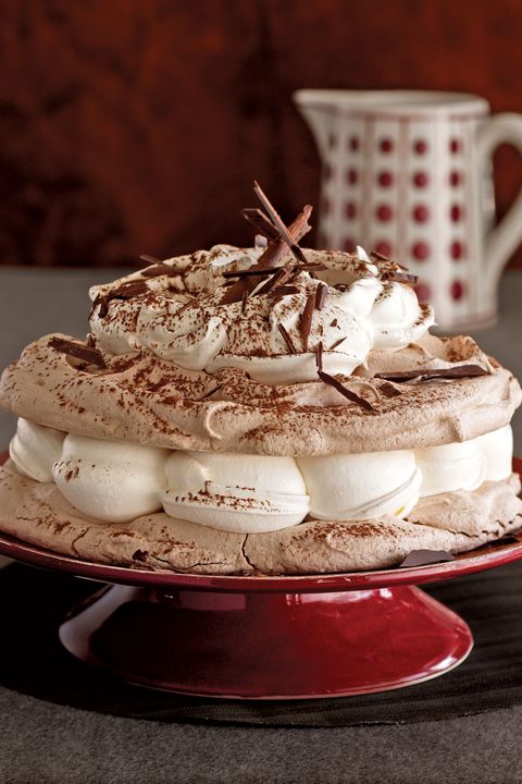 hot chocolate meringue cake