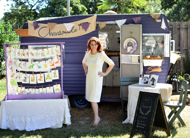 This Vintage Camper is Now the Prettiest Traveling Art Studio