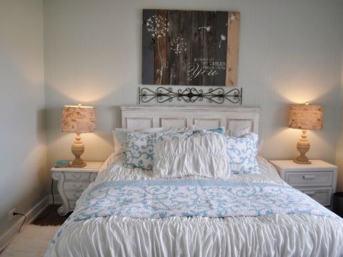 Bed, Room, Blue, Lighting, Interior design, Wall, Property, Bedding, Bedroom, Textile, 