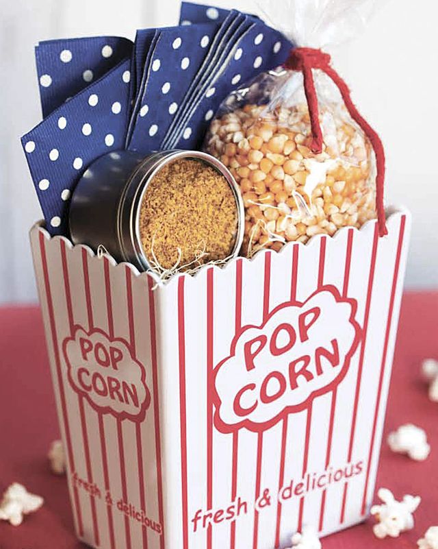 popcorn kit diy gift basket