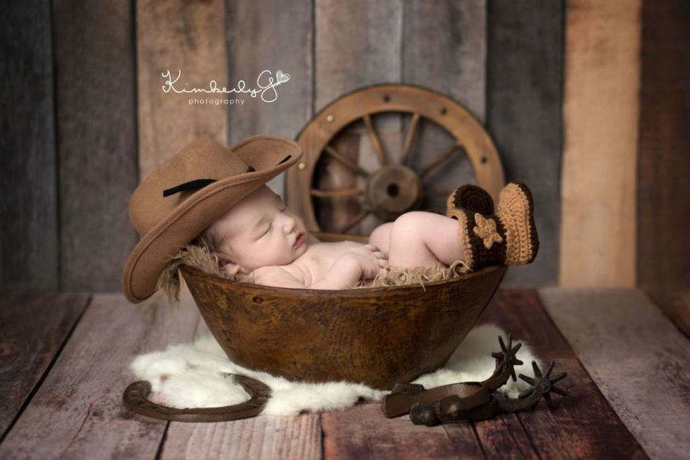 Newborn Has the Heart of a Cowboy!  Moments from the Heart Photography