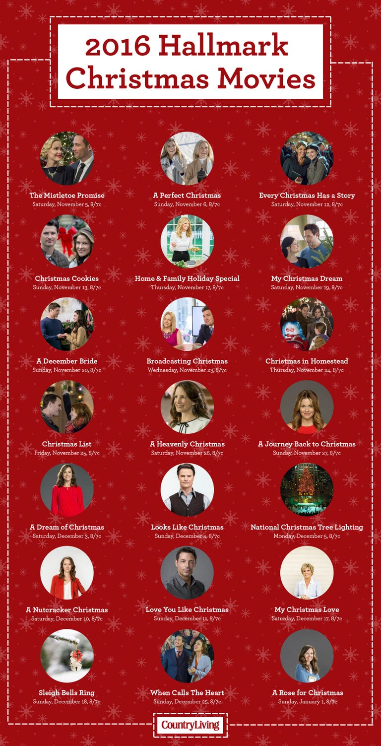 Hallmark Christmas Movie Schedule 2016 - When Are Hallmark Christmas ...