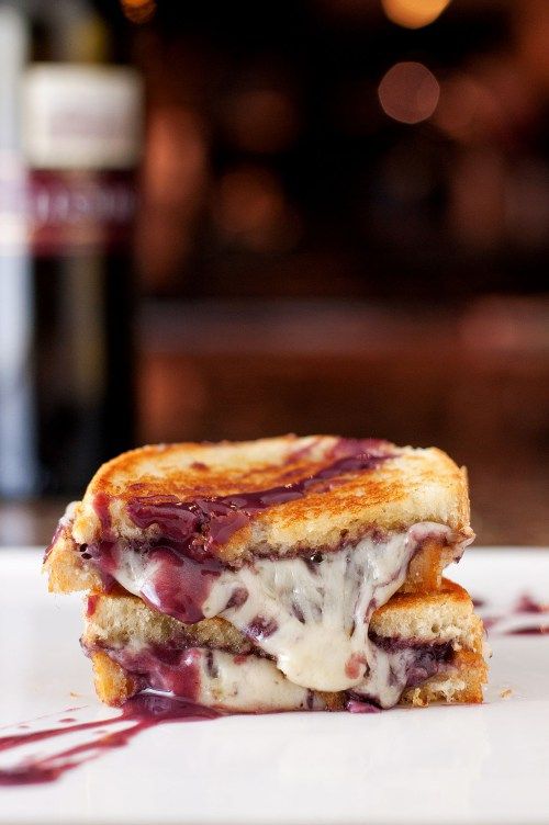 Red Wine Grilled Cheese