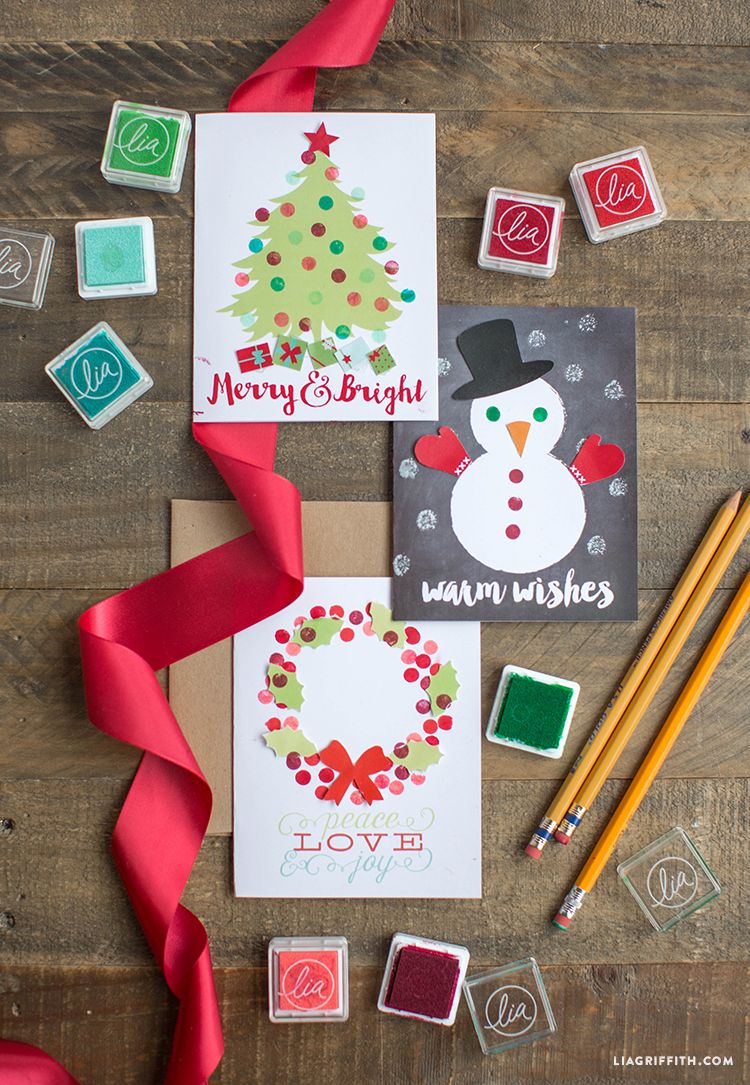 homemade christmas card designs for kids