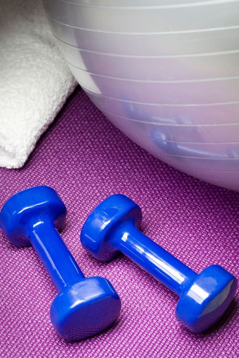 Product, Purple, Exercise equipment, Weights, Dumbbell, Lavender, Plastic, Violet, 