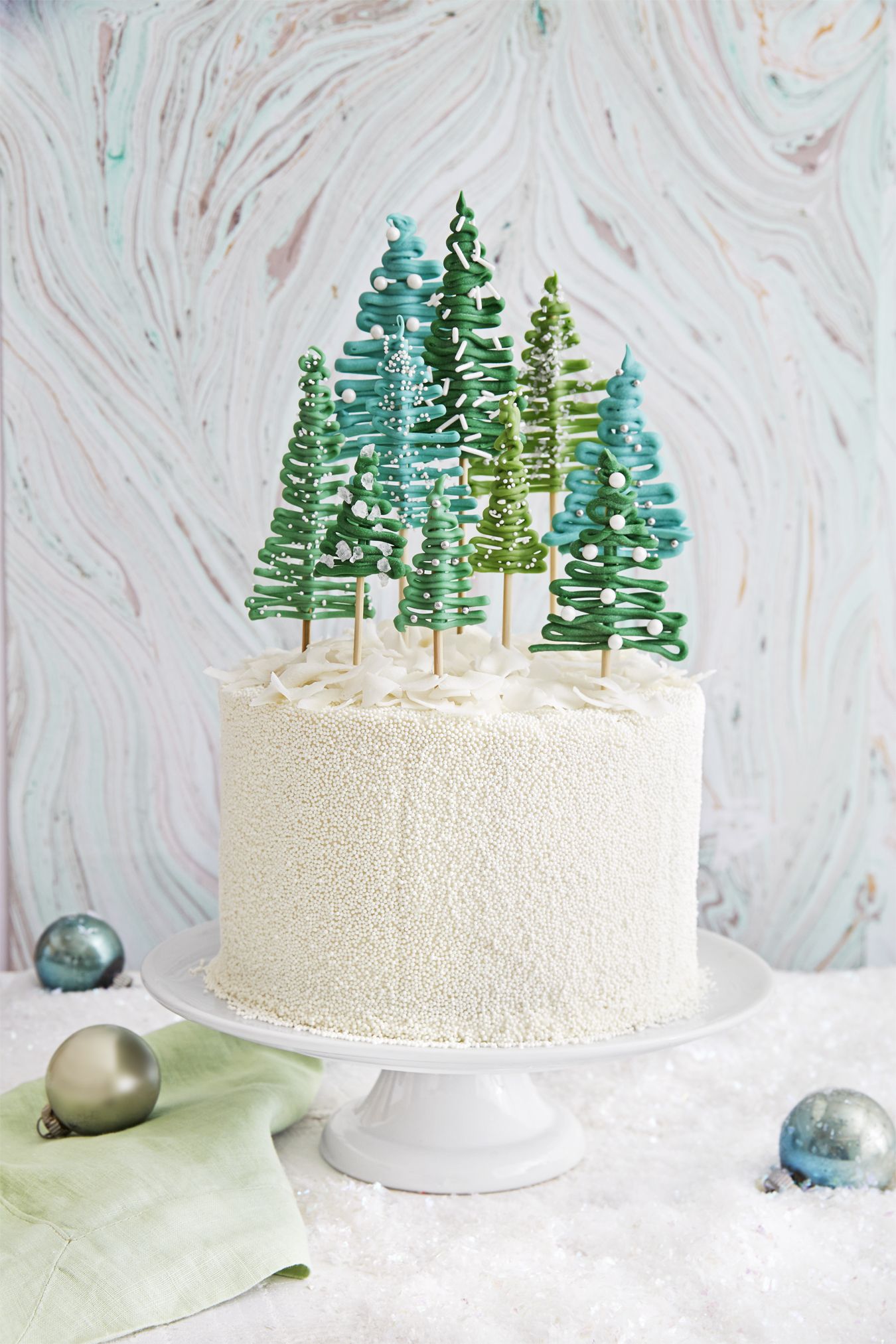 christmas desserts pine tree cake 1216