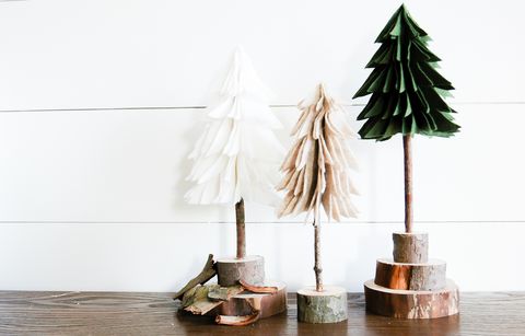 DIY Rustic Felt Christmas Trees