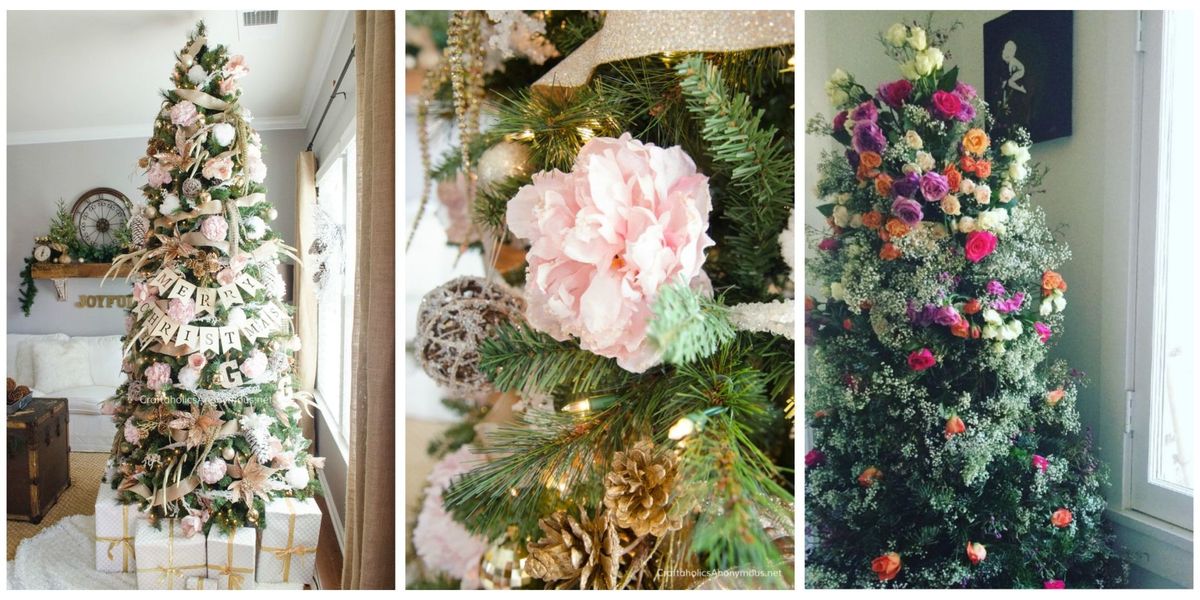 Petal, Christmas decoration, Interior design, Flower Arranging, Floral design, Creative arts, Christmas, Floristry, Christmas tree, Peach, 