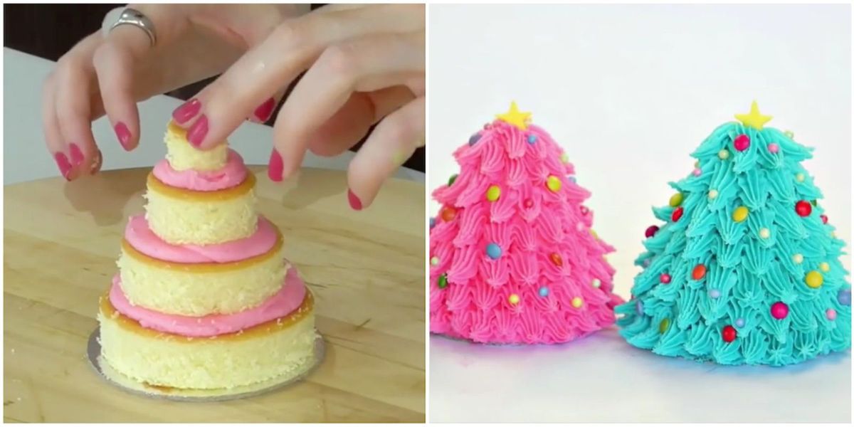 How to Make Adorable Miniature Christmas Tree Cakes Viral Dessert