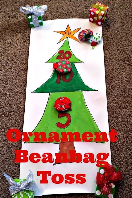 ornament bean bag toss christmas game