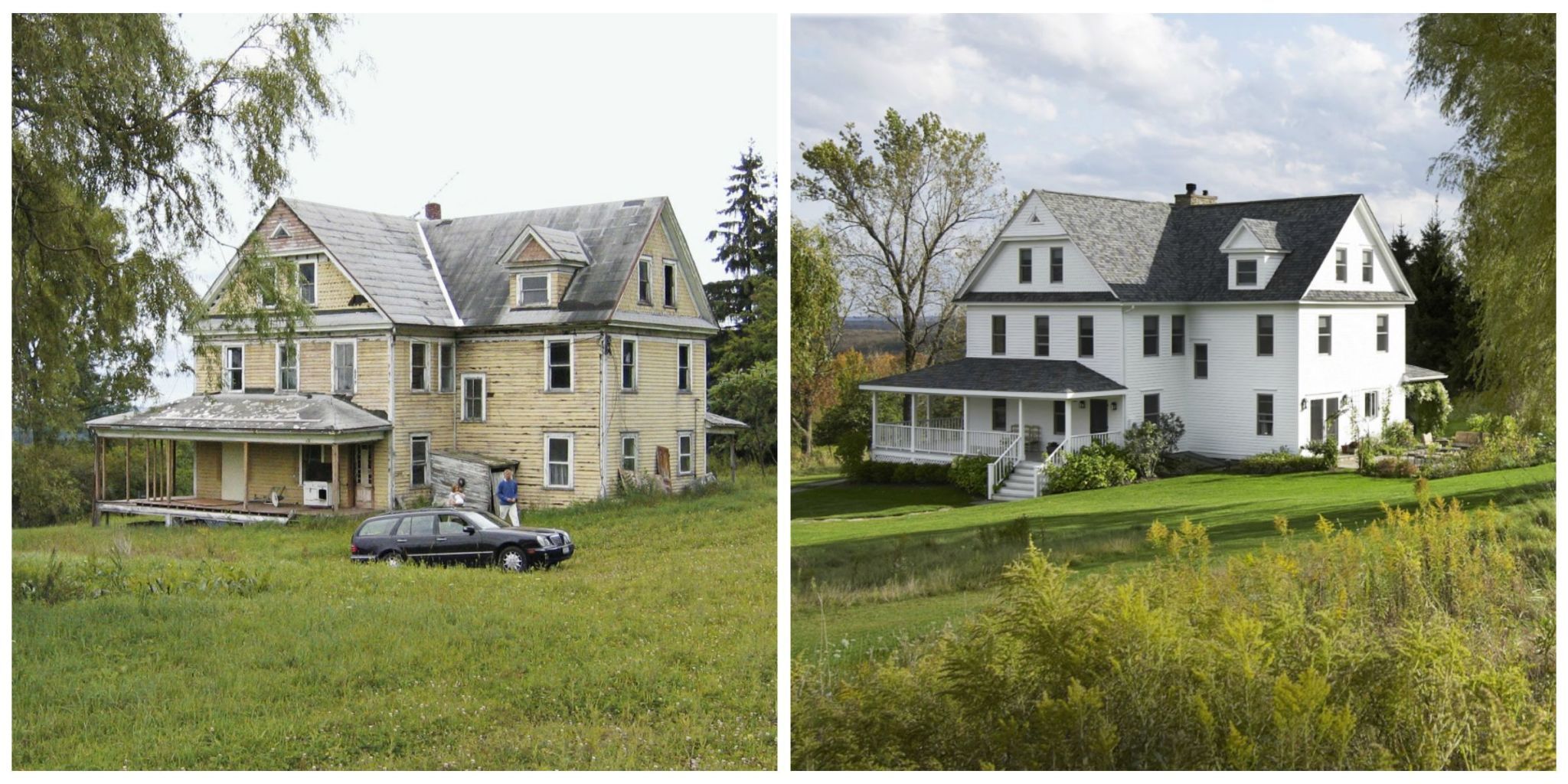 Renovating An Old House Before And After Pictures Of Home Restoration   Landscape 1482267871 Picmonkey Collage 20 