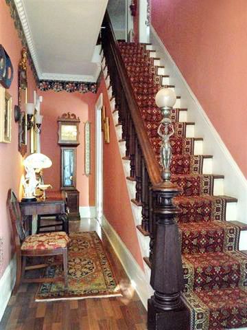 Stairs, Wood, Interior design, Floor, Property, Room, Architecture, Real estate, Home, Flooring, 