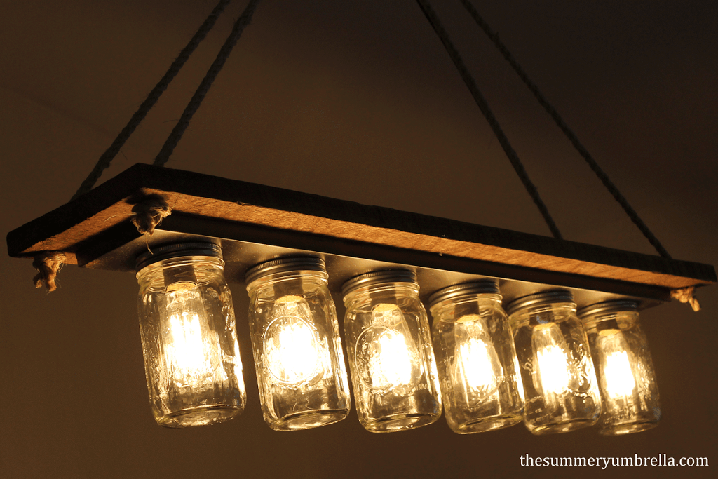 Diy Mason Jar Dining Room Light