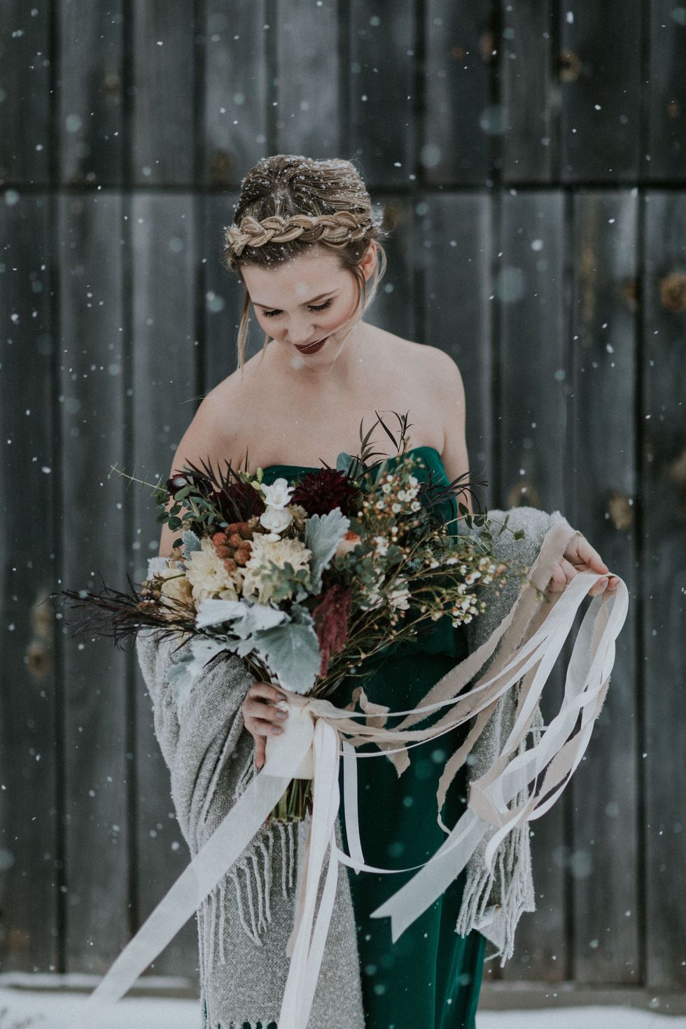 winter wedding bridal hair ideas