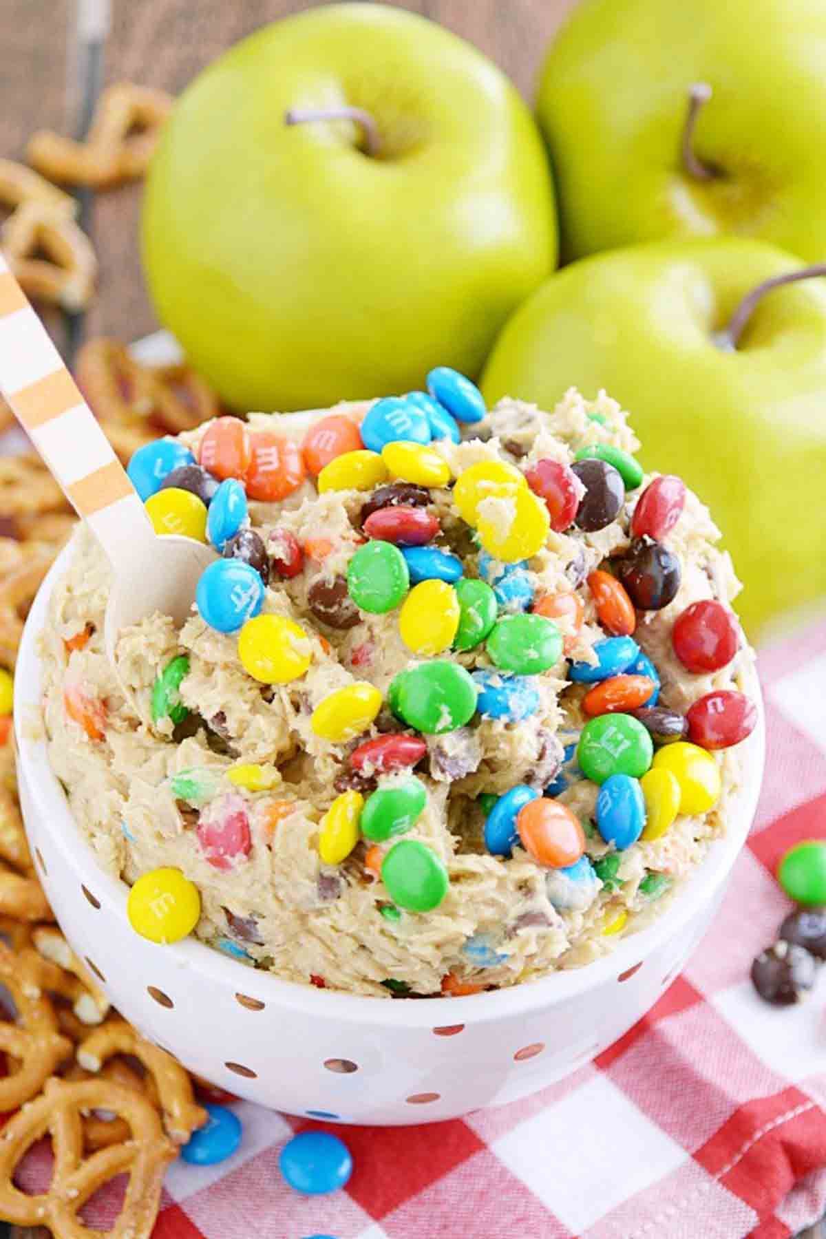 40 Easy Dip Recipes Best Party Dips Country Living   Monster Cookie Dough Dip 