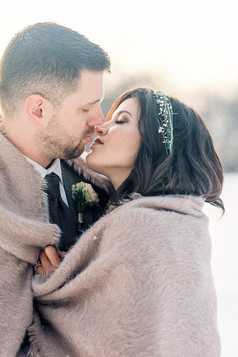 winter wedding portrait ideas