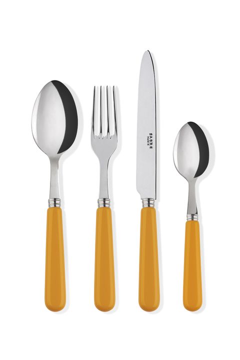 Yellow, Orange, Cutlery, Amber, Dishware, Steel, Kitchen utensil, Silver, 
