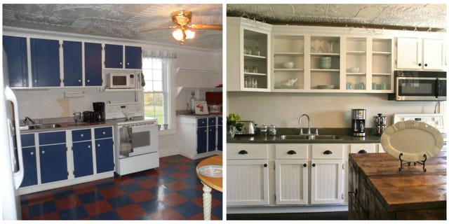 10 DIY Kitchen Cabinet Makeovers - Before & After Photos That Prove a Little TLC Goes a Long Way