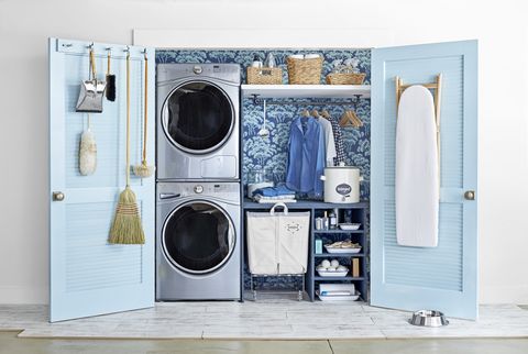 Major appliance, Laundry room, Room, Clothes dryer, Washing machine, Laundry, Furniture, Home appliance, Material property, Interior design, 
