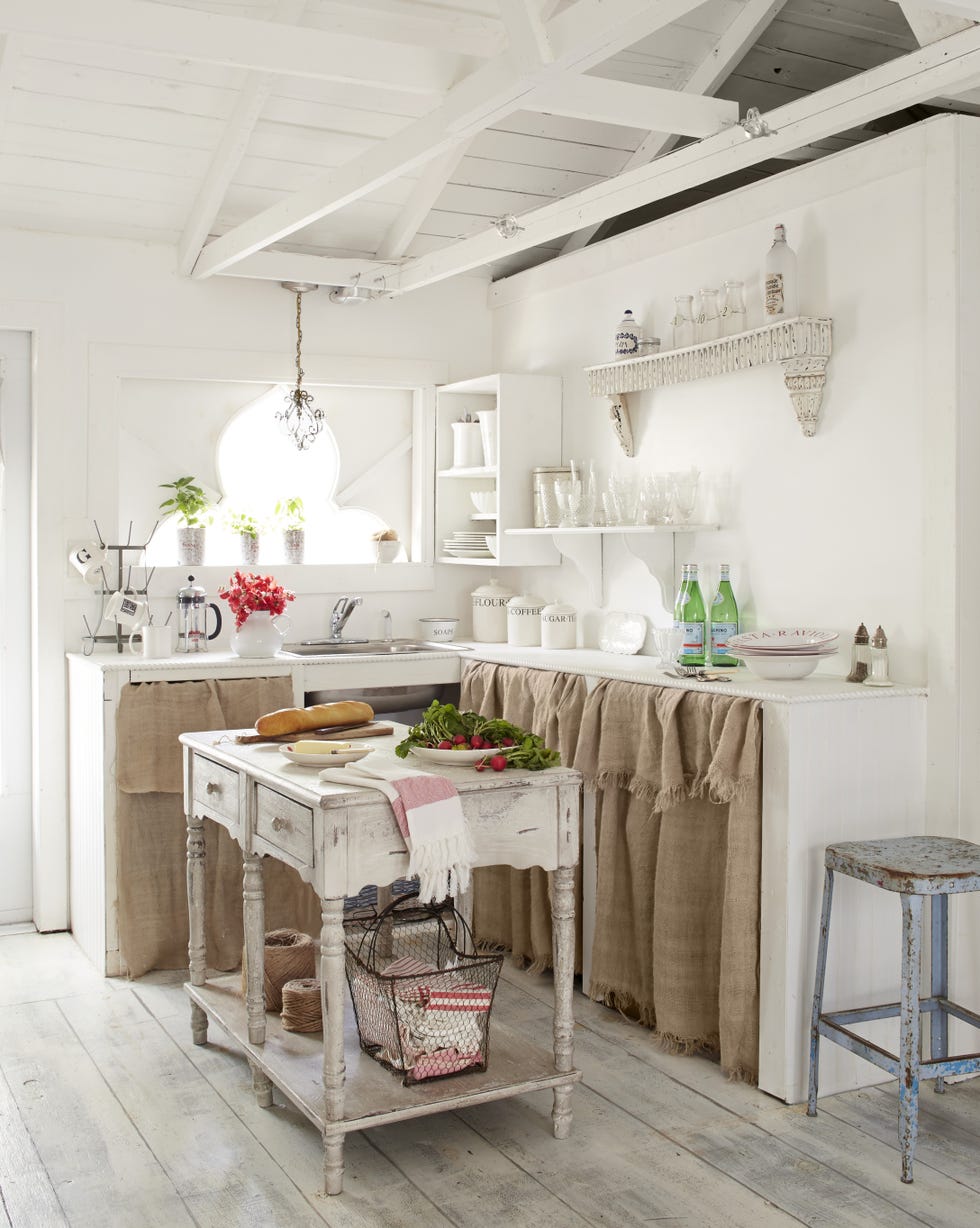 coastal kitchen with french country style