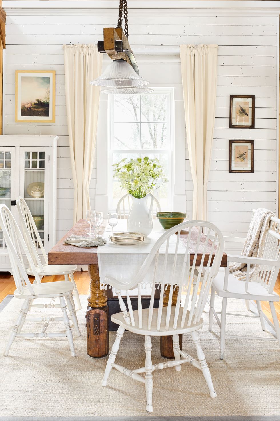 White, Furniture, Room, Dining room, Table, Interior design, Chair, Product, Home, Floor, 