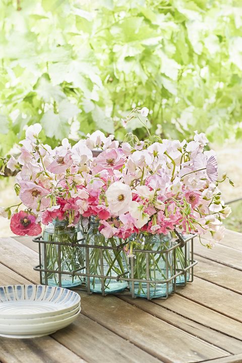 mason jar flower arrangements spring centerpiece