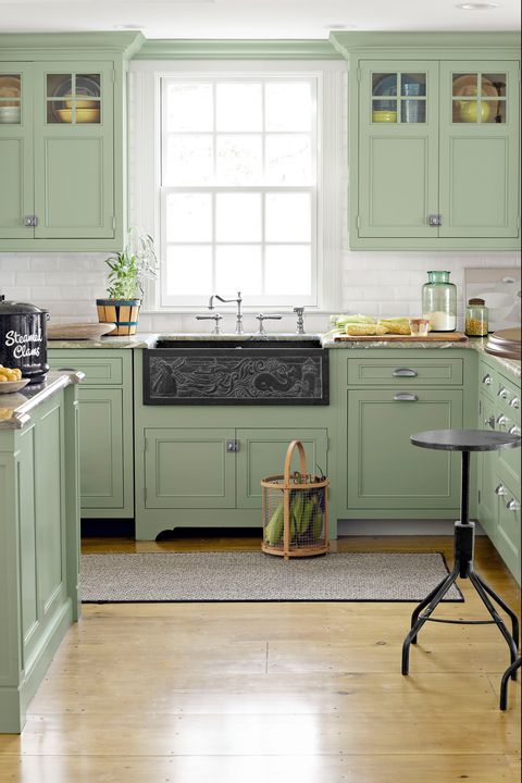 Best Kitchen Paint Color Schemes, Pictures Of Kitchen Cabinets Painted Green
