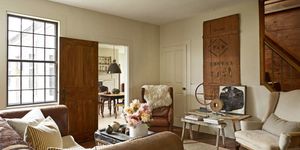 Wood, Room, Interior design, Brown, Living room, Floor, Wall, Furniture, Ceiling, Hardwood, 