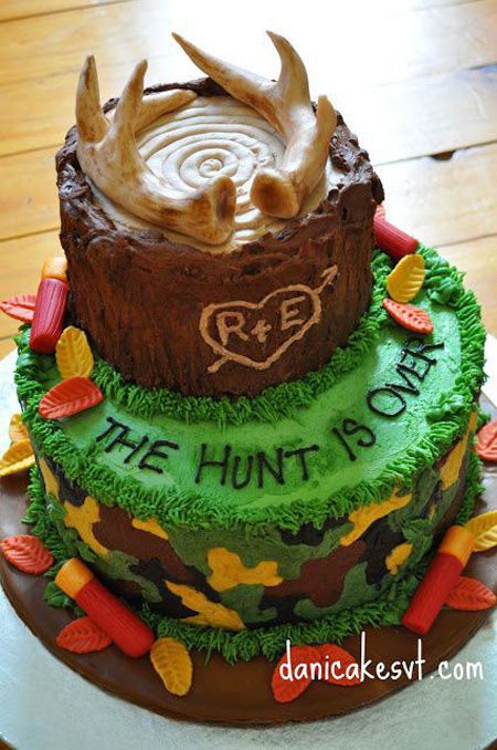 hunter's groom's cake