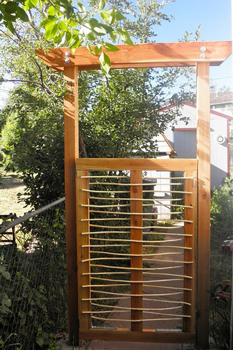 unique garden gate idea