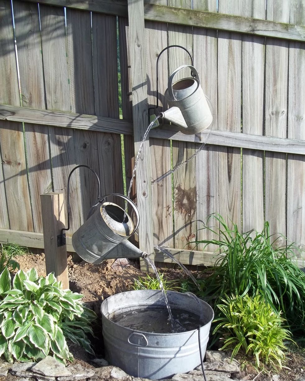 diy water fountains and diy water feature in garden