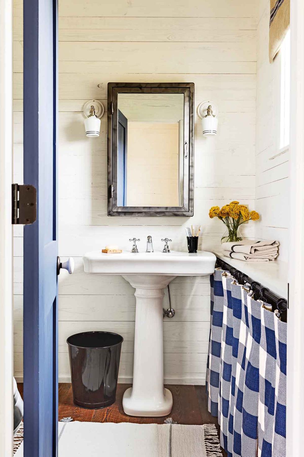 Plaid Farmhouse Decorative Towel Guest Bathroom Decor 