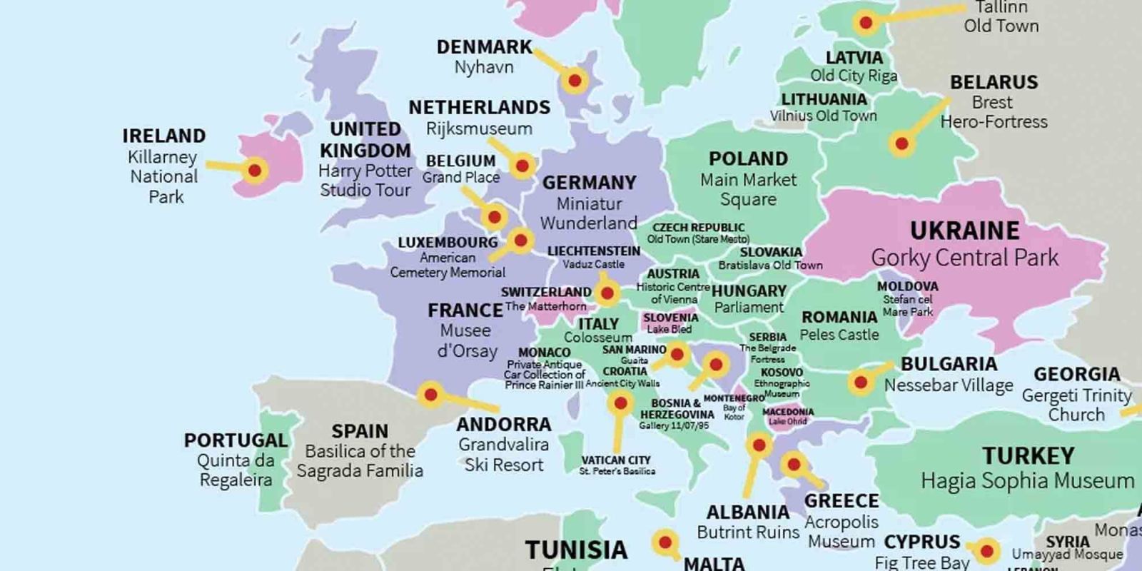 Trip Advisor's Top Tourist Attractions In Every Country - Map Of Best ...