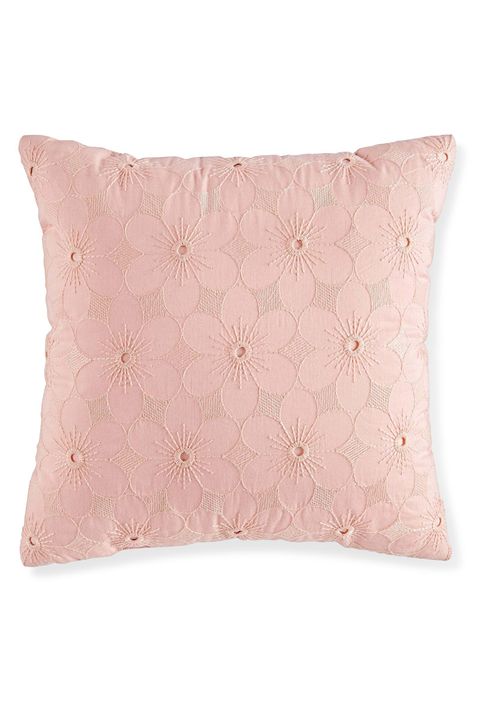 Product, Textile, Throw pillow, Cushion, White, Pillow, Pink, Linens, Orange, Pattern, 