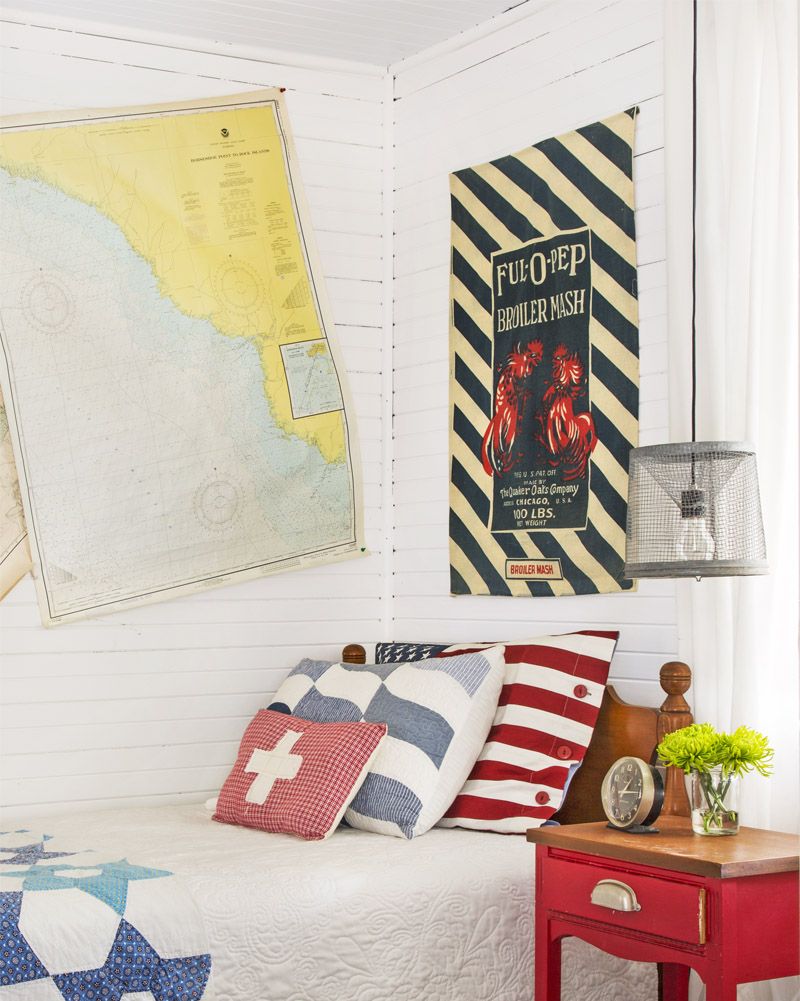 furniture, room, bedroom, red, bed, wall, interior design, flag, wallpaper, textile,