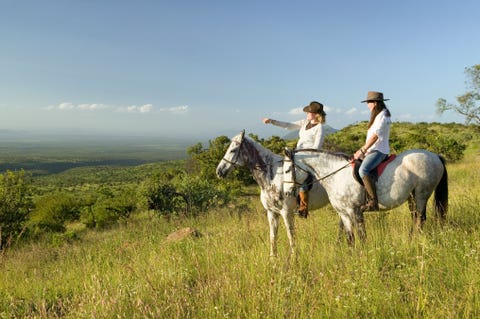two women on horseback