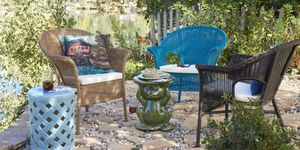 Yard, Backyard, Tree, Furniture, Garden, Patio, Landscaping, Chair, Table, Landscape, 