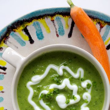 sweet pea and avocado soup