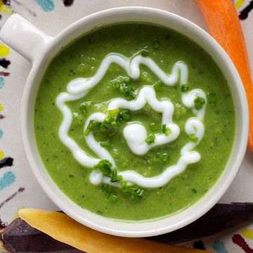 sweet pea and avocado soup