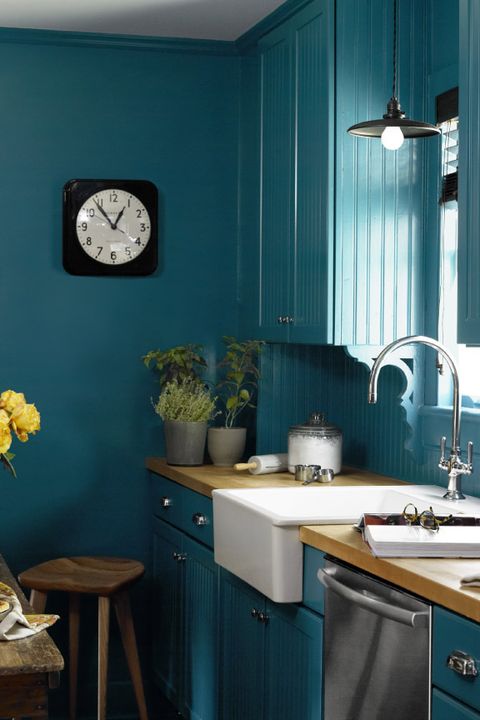 10 Beautiful Blue Kitchen Decorating Ideas Best Blue Paints For