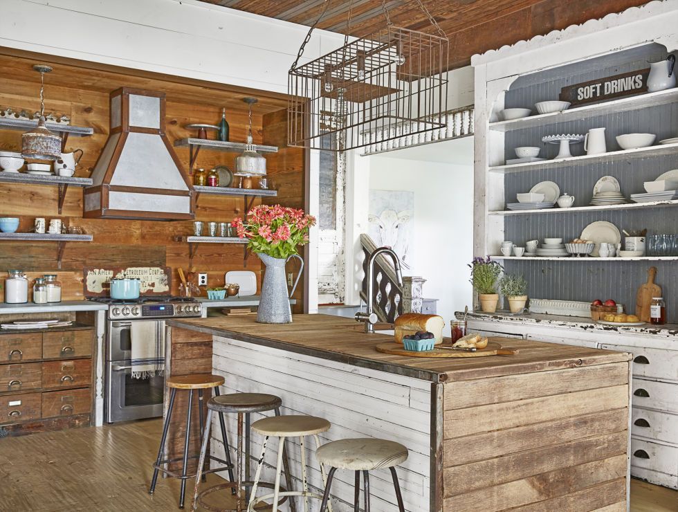 18 farmhouse style kitchens - rustic decor ideas for kitchens