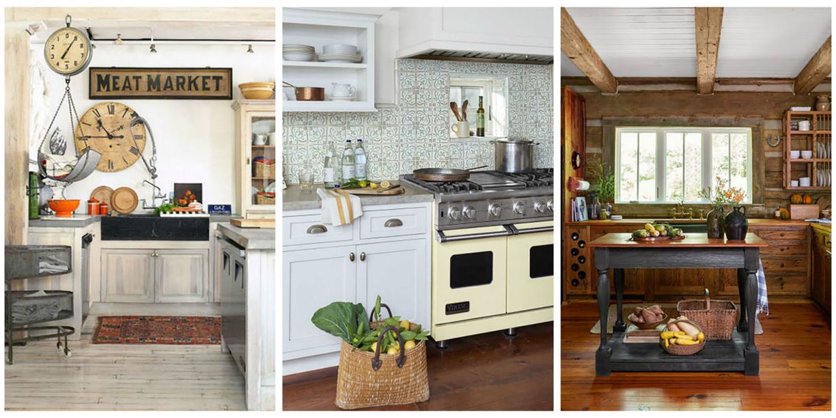 18 Farmhouse Style Kitchens - Rustic Decor Ideas for Kitchens
