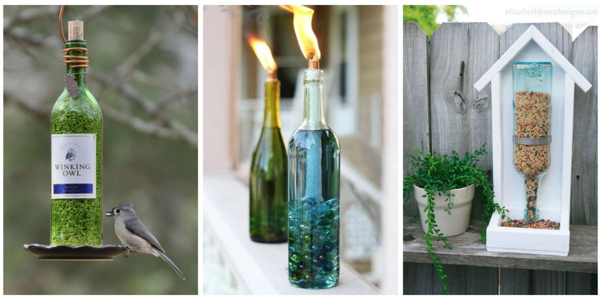 DIY wine bottle crafts. - The V Spot