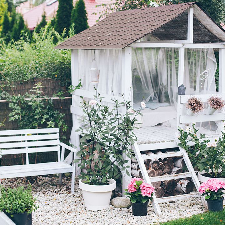 Step Inside a Charming Garden with the Prettiest Playhouse